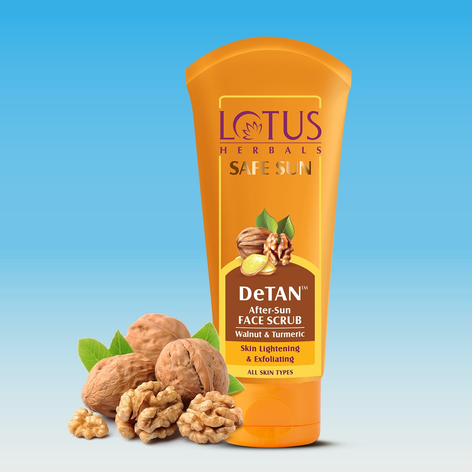 De Tan Face Scrub Buy Lotus Herbals Safe Sun Detan After Sun Face Scrub 