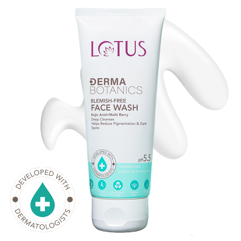 Lotus DermaBotanics Kojic acid + Multi berry Blemish - Free Facewash