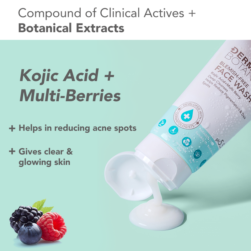 Lotus DermaBotanics Kojic acid + Multi berry Blemish - Free Facewash