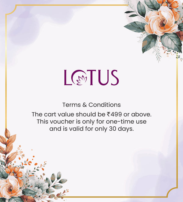 Lotus Herbals Thank You Card