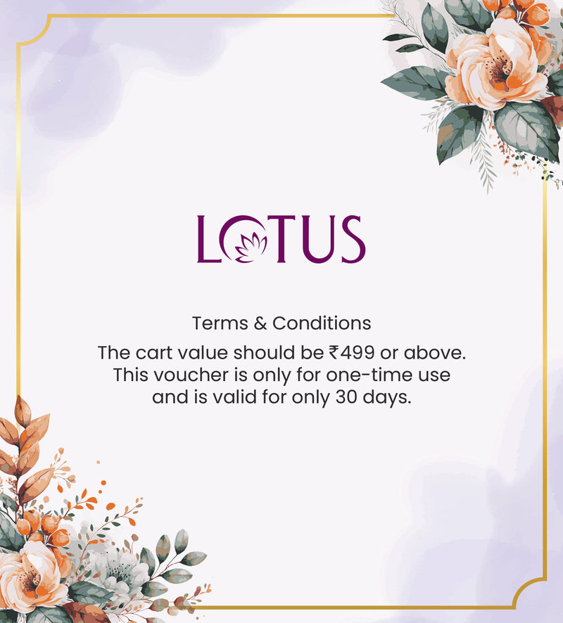 Lotus Herbals Thank You Card