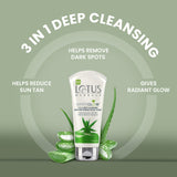 Lotus Herbals WHITEGLOW 3 in 1 Deep cleansing Skin Brightening Facial Foam