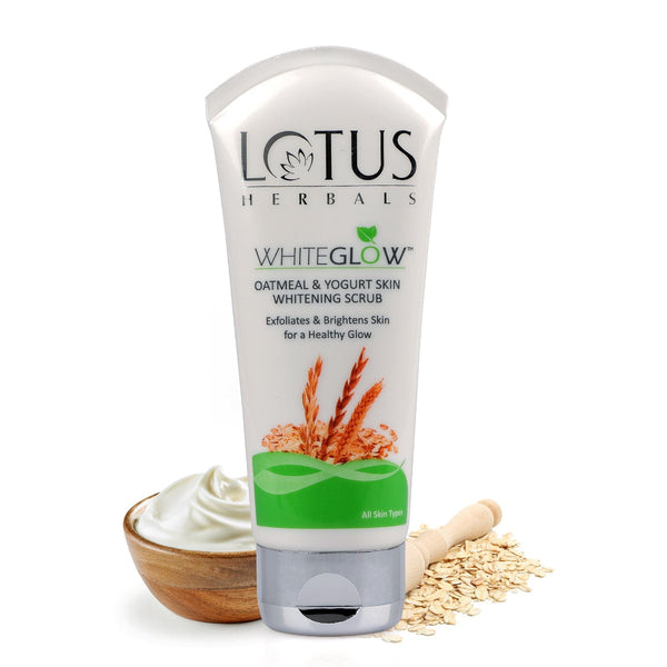 Lotus Herbals WHITEGLOW Skin Brightening Oatmeal Yogurt Scrub